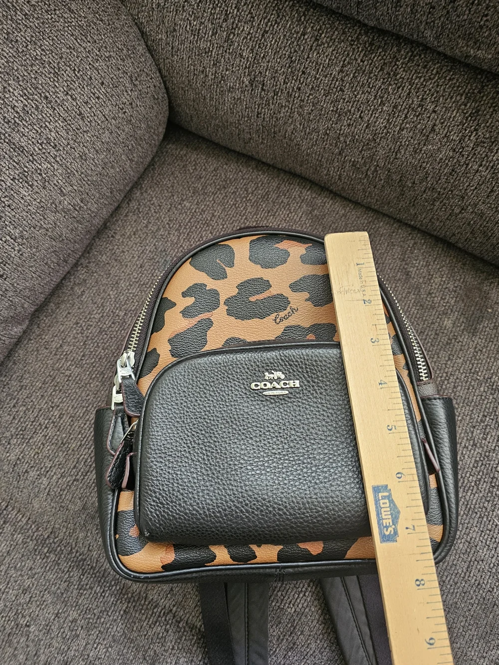 Coach everyday leopard adjustable